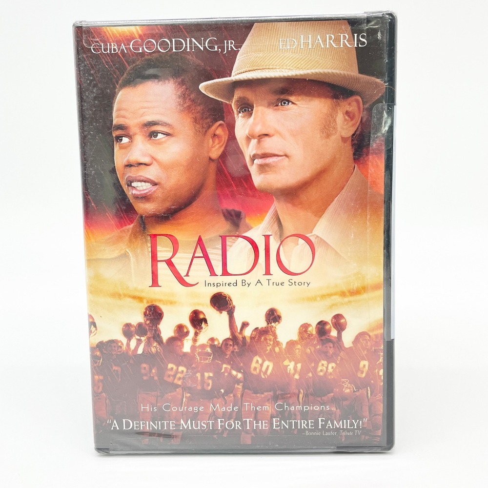 Radio DVD Cuba Gooding Jr Ed‎ Harris 2003 Movie Columbia Pictures Football Drama